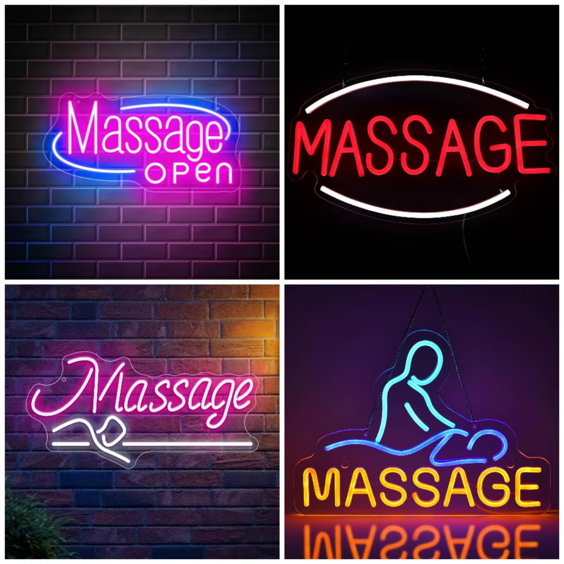 Spa Wellness Hotel - Letreiro de Neon LED Aberto para