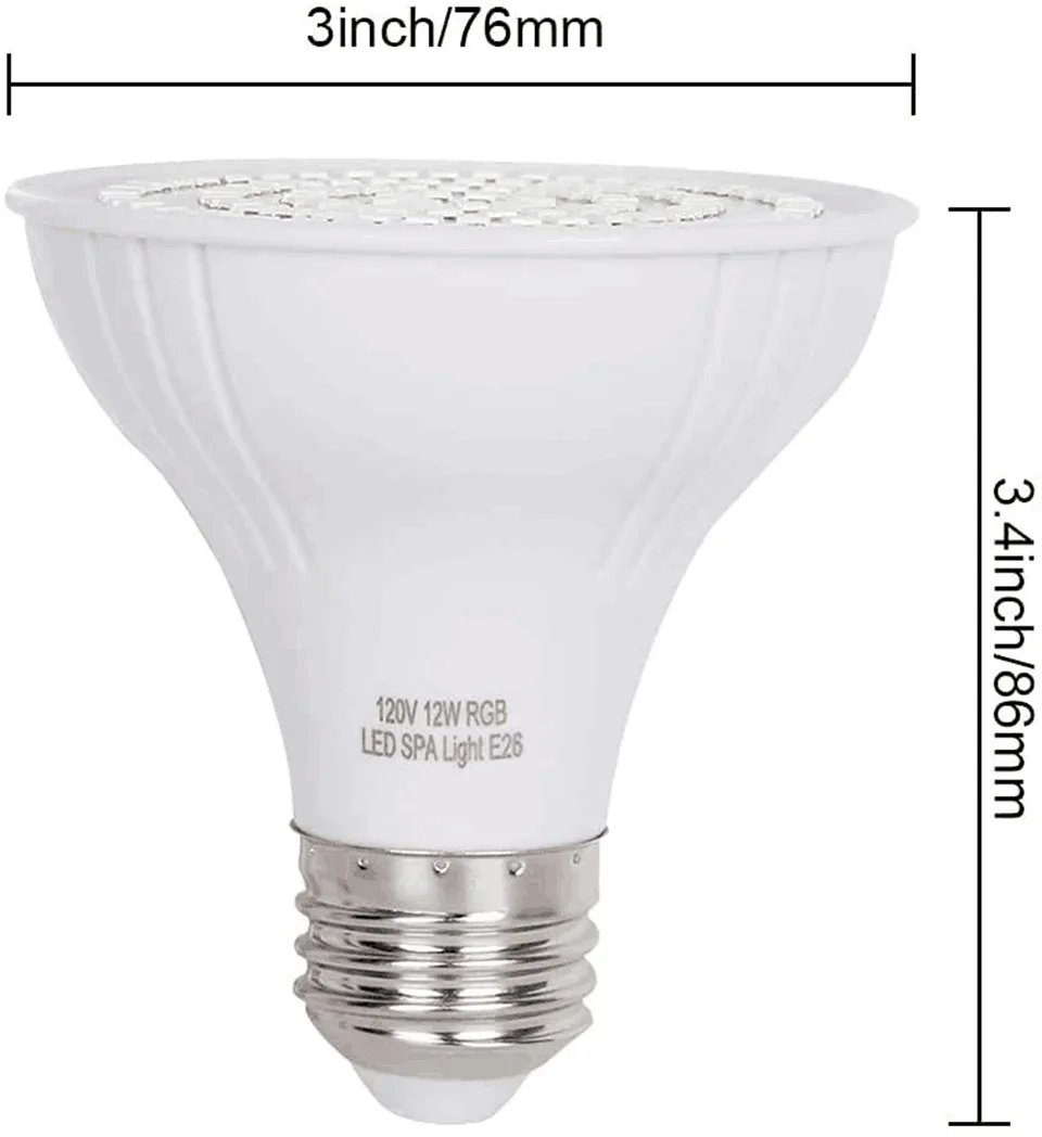 Xy Spa & Wellness George Town - Lâmpada LED para SPA de 12W,