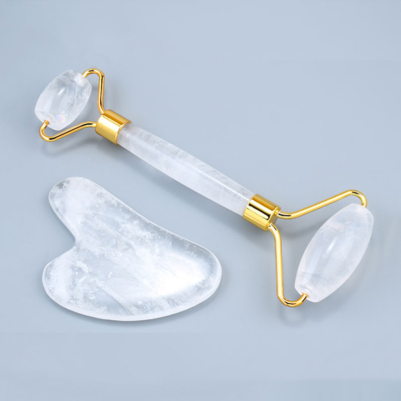 Jade Roller Stone - Rolo de massagem facial de cristal