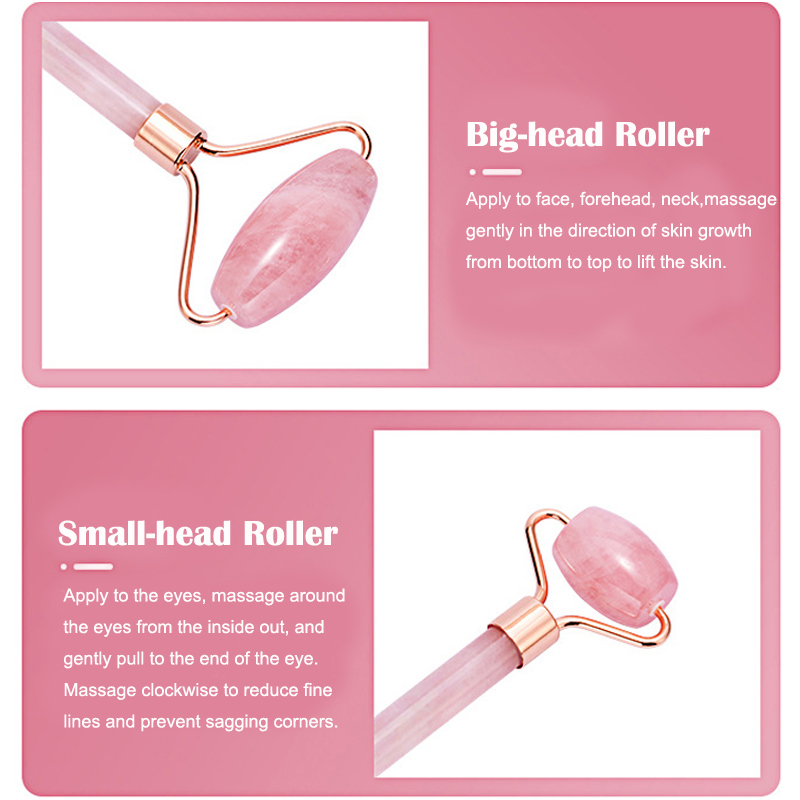 Rosa natural de quartzo jade r - Jade Roller Stone avaliação e preço