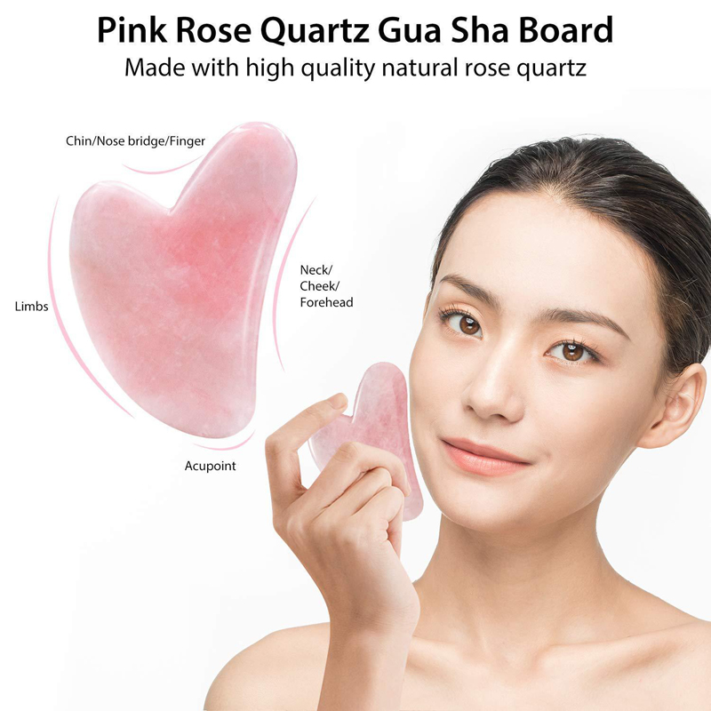 Rosa natural de quartzo jade r - Jade Roller Stone avaliação e preço