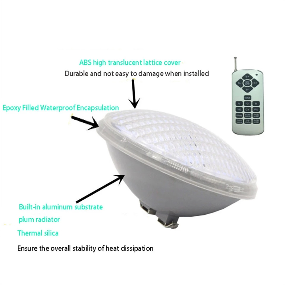 45w 25w par56 rgb led piscina  - Xy Spa & Wellness George Town avaliação e preço
