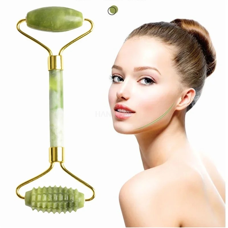 Conjunto de rolo de massagem d - Jade Roller Stone avaliação e preço