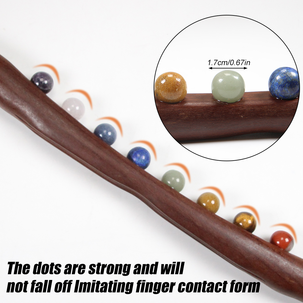 Bastão de massagem de madeira  - Jade Roller Stone avaliação e preço