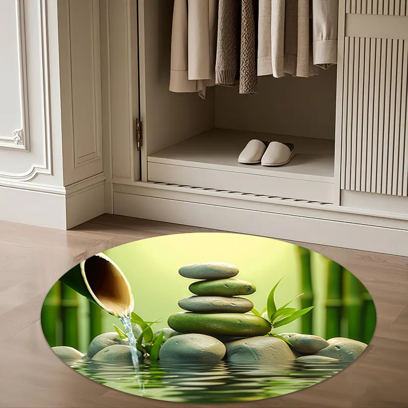 Tapete Redondo Zen de Bambu co - Spa Wellness Hotel avaliação e preço