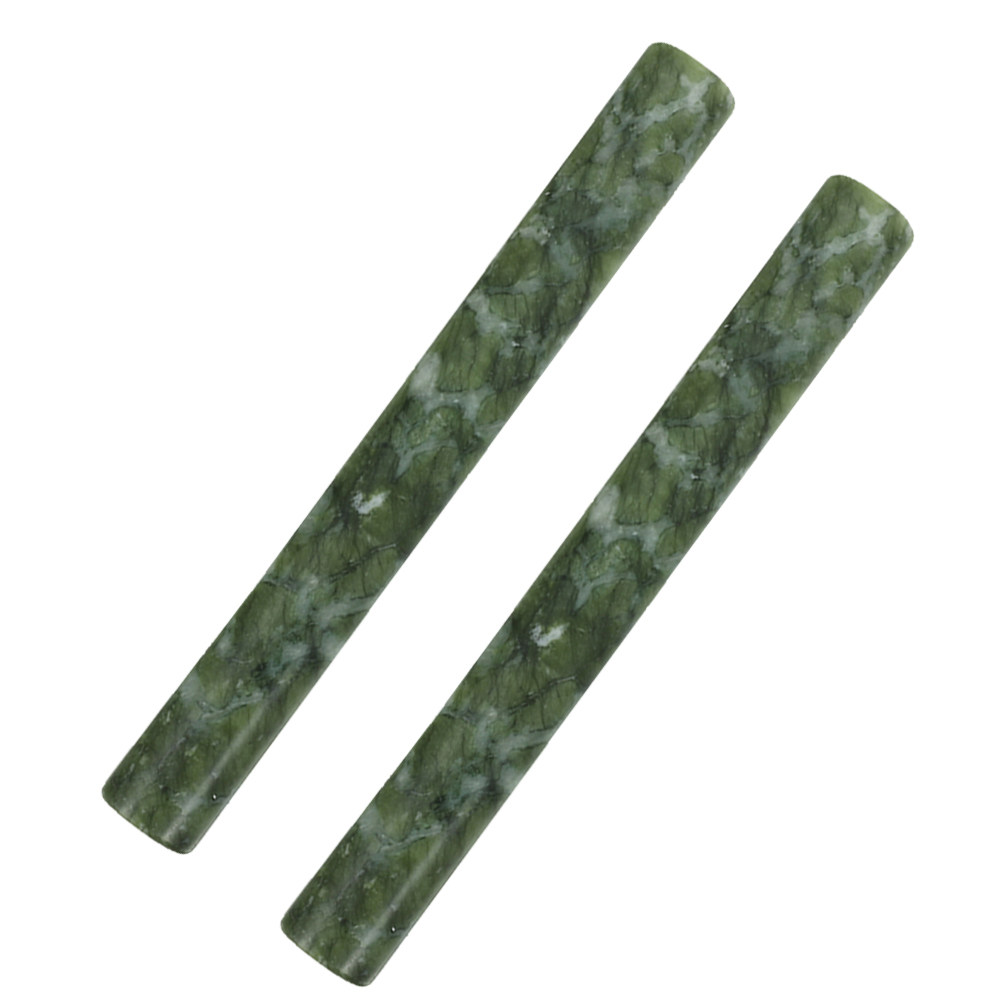 2 Peças Rolo de Massa de Pedra - Jade Roller Stone avaliação e preço
