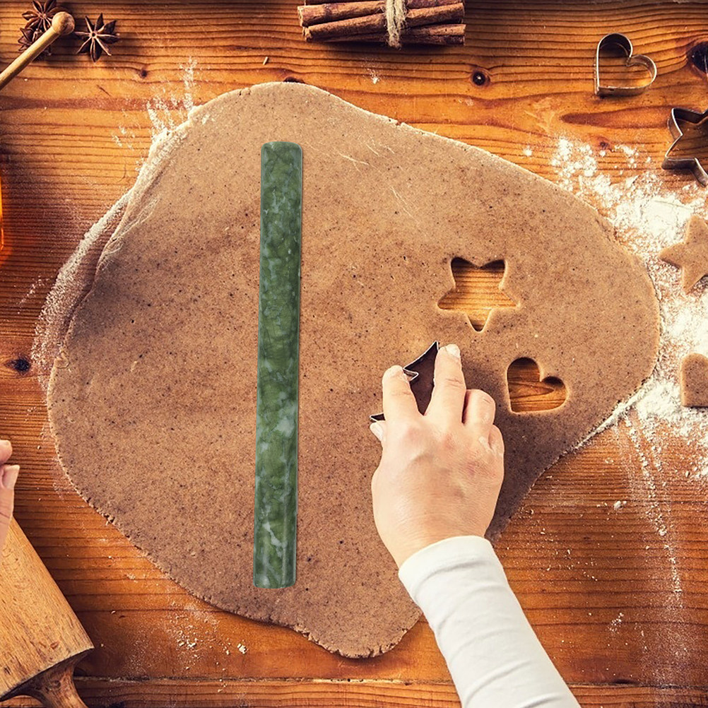 2 Peças Rolo de Massa de Pedra - Jade Roller Stone avaliação e preço