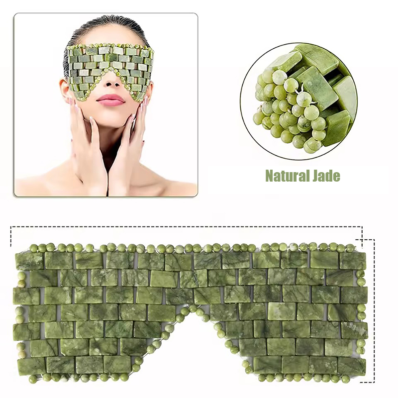 Natural xiuyan jade máscara fa - Jade Roller Stone avaliação e preço