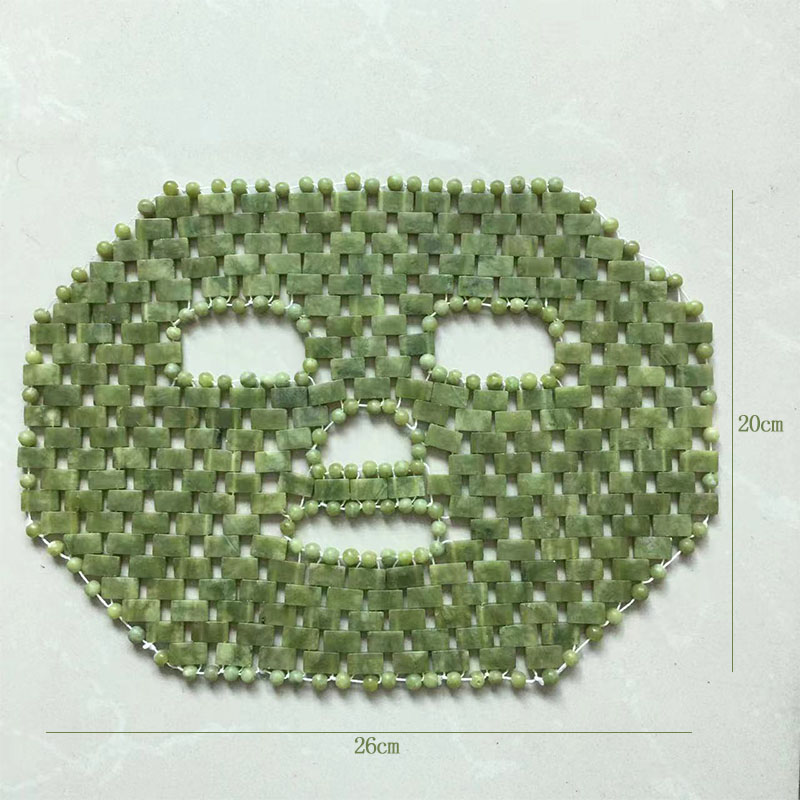 Natural xiuyan jade máscara fa - Jade Roller Stone avaliação e preço